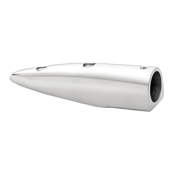 Whitecap Stainless Steel 5-1/2 Degree Rail End End In Rail Fitting 6049C - main